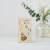 Cleaner Cleaner Service Business Profile Card Visitekaartje (Staand voorkant)