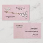 Cleaner Cleaner Service Business Profile Card Visitekaartje (Voorkant / Achterkant)