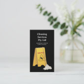 Cleaner Cleaner Service Business Profile Card Visitekaartje (Staand voorkant)