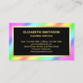 Cleaner Cleaner Service voor het reinigen van zwar Visitekaartje (Achterkant)