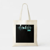 Cleaner Heartbeat Housekeeper Cleanin Tote Bag (Achterkant)