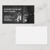 Cleaner Logo | Diepe Tapijt Reiniging Visitekaartje (Voorkant / Achterkant)
