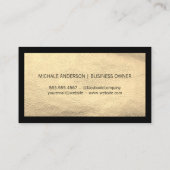 Cleaner Logo | Luxe lederen achtergrond Visitekaartje (Achterkant)