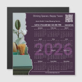 Cleaner Motto CTA QR-code 2026 Calendar Magnet (Voorkant / Achterkant)