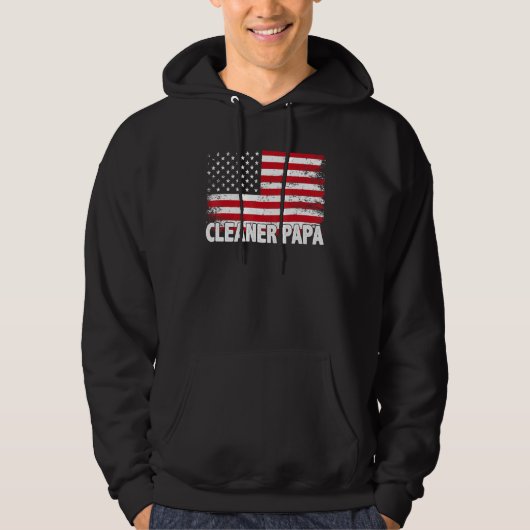 Cleaner papa hoodie (Voorkant)