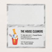 Cleaner Tools in Bucket Visitekaartje (Buitenkant ongevouwen)