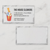 Cleaner Tools in Bucket Visitekaartje (Voorkant / Achterkant)