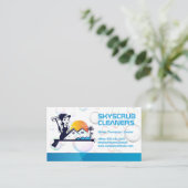 Cleaner with Squeegee | Soap Bubbles Visitekaartje (Staand voorkant)