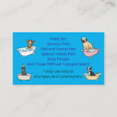 Cleanest Pup LLC Visitekaartje (Achterkant)