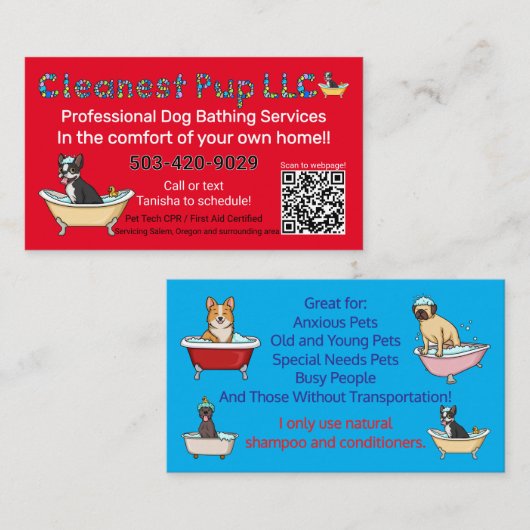 Cleanest Pup LLC Visitekaartje