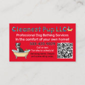 Cleanest Pup LLC Visitekaartje (Voorkant)