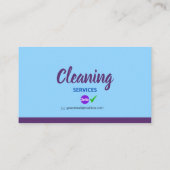 Cleaning_Bubble Business Card Contactkaartje (Achterkant)