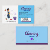 Cleaning_Bubble Business Card Contactkaartje (Voorkant / Achterkant)