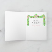 Cleaning Couple Cartoon Funny Thank You Kaart (Binnen)