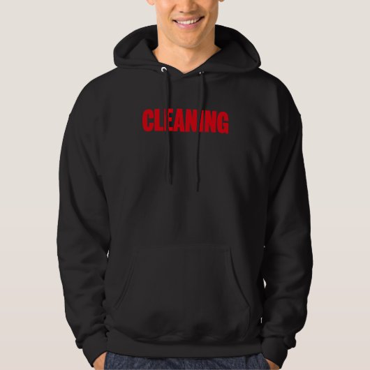 Cleaning Custodian Housekeeper  Maid Cleaning Crew Hoodie (Voorkant)