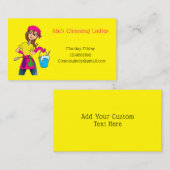 Cleaning Dames Company Visitekaartje (Voorkant / Achterkant)