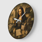 Cleaning Day Funny Mona Lisa Laundry Room Grote Klok (Hoek)