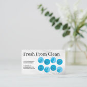 Cleaning Icons | Maid Janitorial Services Visitekaartje (Staand voorkant)