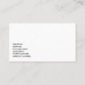 Cleaning Icons | Maid Janitorial Services Visitekaartje (Achterkant)