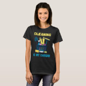 Cleaning Lady Cardio, Housekeepers Maid Graphic T-shirt (Voorkant volledig)