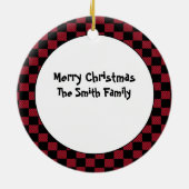 Cleaning Lady Holiday Dank je cadeau Keramisch Ornament (Achterkant)