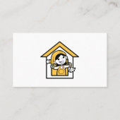 Cleaning Lady Logo | Reinigingsdienst Visitekaartje (Achterkant)