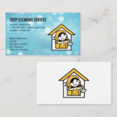 Cleaning Lady Logo | Reinigingsdienst Visitekaartje (Voorkant / Achterkant)
