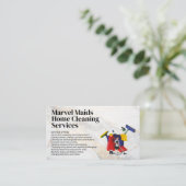 Cleaning Lady Mopping | Bucket Cleaning Equipment Visitekaartje (Staand voorkant)