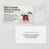 Cleaning Lady Mopping | Bucket Cleaning Equipment Visitekaartje (Voorkant / Achterkant)