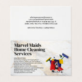 Cleaning Lady Mopping | Bucket Cleaning Equipment Visitekaartje (Buitenkant ongevouwen)