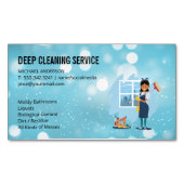 Cleaning Lady | Reinigingsdienst Magnetisch Visitekaartje (Voorkant)