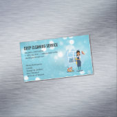 Cleaning Lady | Reinigingsdienst Magnetisch Visitekaartje (Voorbeeld)