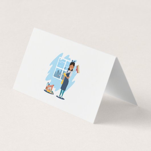 Cleaning Lady | Reinigingsdienst Visitekaartje (Achterkant)