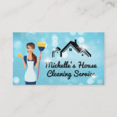 Cleaning Lady | Sparkly Home | QR-code van toepass Visitekaartje (Voorkant)