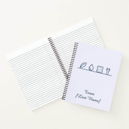 Cleaning & Maintenance Schedule | Iconic Team Plan Notitieboek (Binnen)