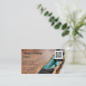 Cleaning Mop | qr code Visitekaartje (Staand voorkant)