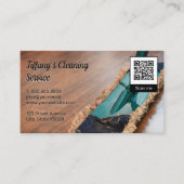 Cleaning Mop | qr code Visitekaartje (Voorkant)