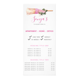 Cleaning Service Broom Business Promotion Reclamekaart