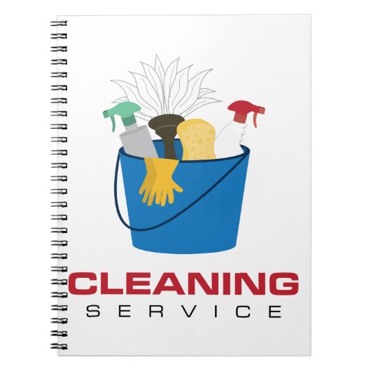 Cleaning Service Bucket Notitieboek (Voorkant)