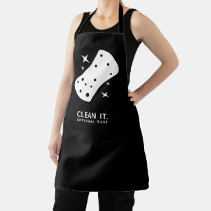 Cleaning Service Business Black White Schort