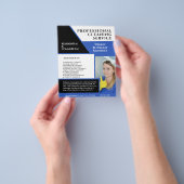 Cleaning Service Business Modern Blue Flyer (Hand)