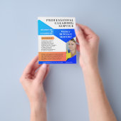 Cleaning Service Business Modern Custom Flyer (Hand)