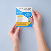 Cleaning Service Business Modern Custom Flyer (Hand)