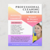 Cleaning Service Business Modern Custom Flyer (Voorkant)