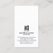 Cleaning Service Faux Gold Icons Cleaner Visitekaartje (Achterkant)