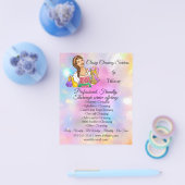 Cleaning Service House Houeping Holograded Girl Flyer (Enkel)