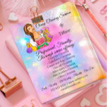 Cleaning Service House Keeping Holograaf Pinky Flyer<br><div class="desc">florenceK gewijd aan Tiffany-collectie</div>