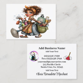 Cleaning Service Housekeeping  Business Card Visitekaartje