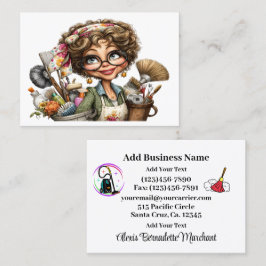 Cleaning Service Housekeeping  Business Card Visitekaartje