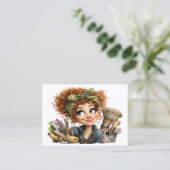 Cleaning Service Housekeeping  Business Card Visitekaartje (Staand voorkant)